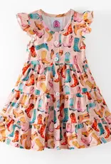 Pink Barn Kids 3-Tier Ruffle Boot Dress