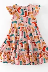 Pink Barn Kids 3-Tier Ruffle Boot Dress