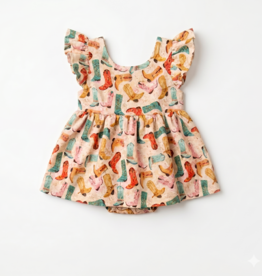 Pink Barn Kids Boots Baby Romper