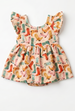 Pink Barn Kids Boots Baby Romper