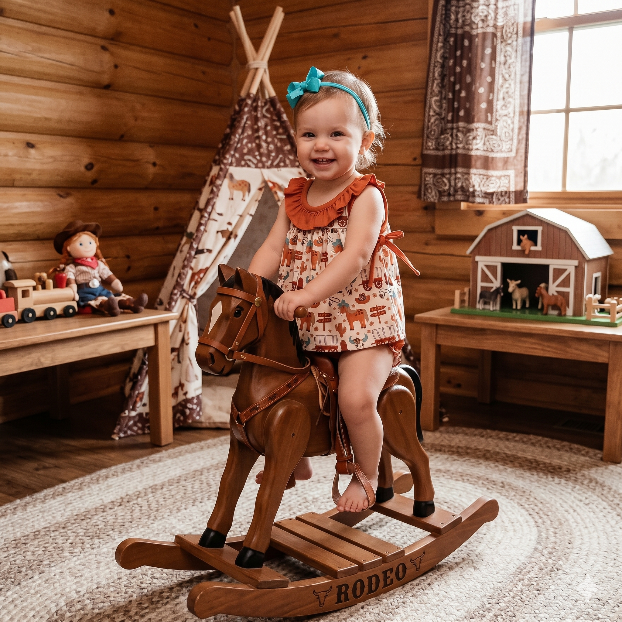 Pink Barn Kids Rodeo Barn 2 pc Set