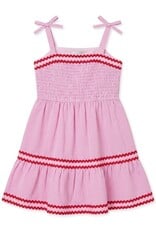 Design History Gingham Sundress w/Bric-Brac Trim