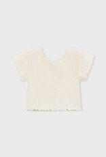 Mayoral Smocked Ruffle S/S w/ wood button