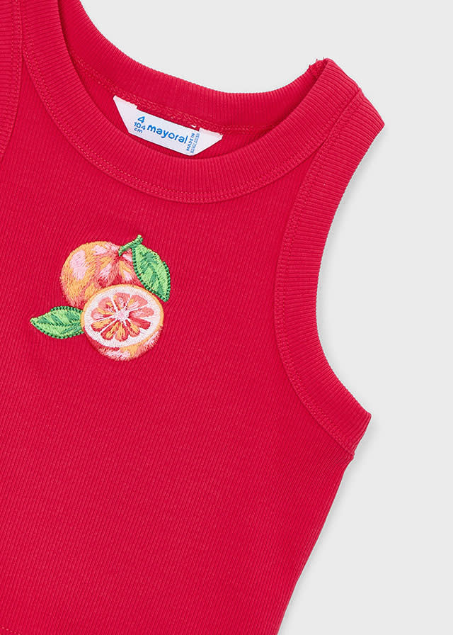 Mayoral Girl's Persimmon Tank Top