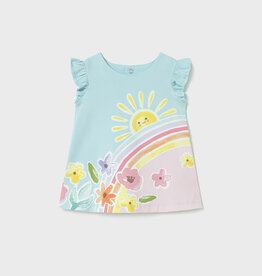 Mayoral Baby Girl Cotton Sunshine and Rainbows S/S Dress