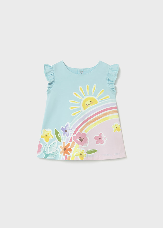 Mayoral Baby Girl Cotton Sunshine and Rainbows S/S Dress