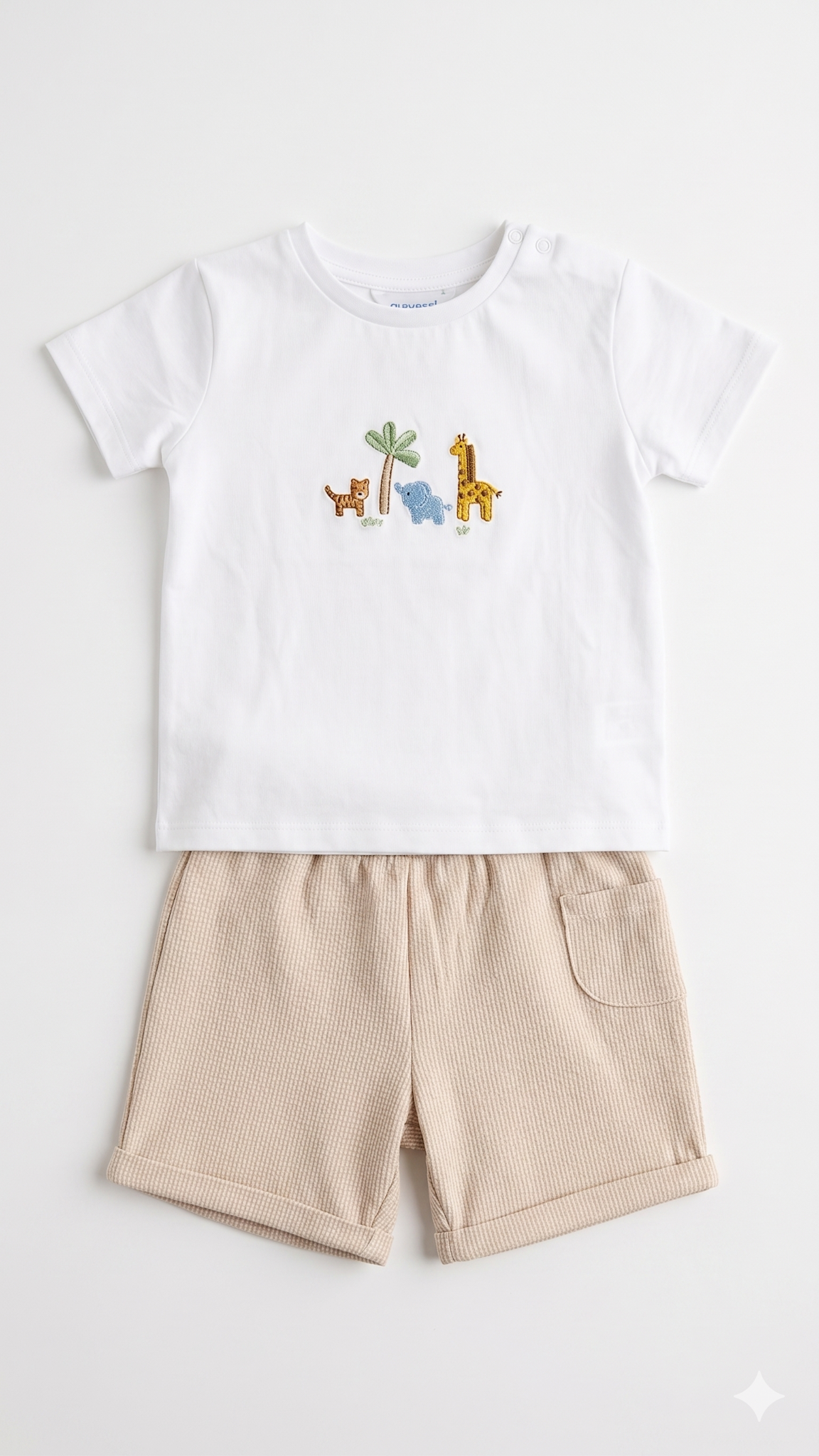 Mayoral Baby & Toddler 2 pc Set, Safari Applique