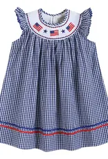 American Flag Smocked Bishop Dress