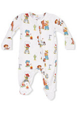 Angel Dear Baby Boy 2 Way Zipper Bamboo Footie