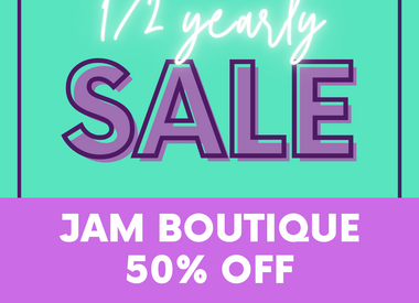 1/2 Yearly Sale 50% off