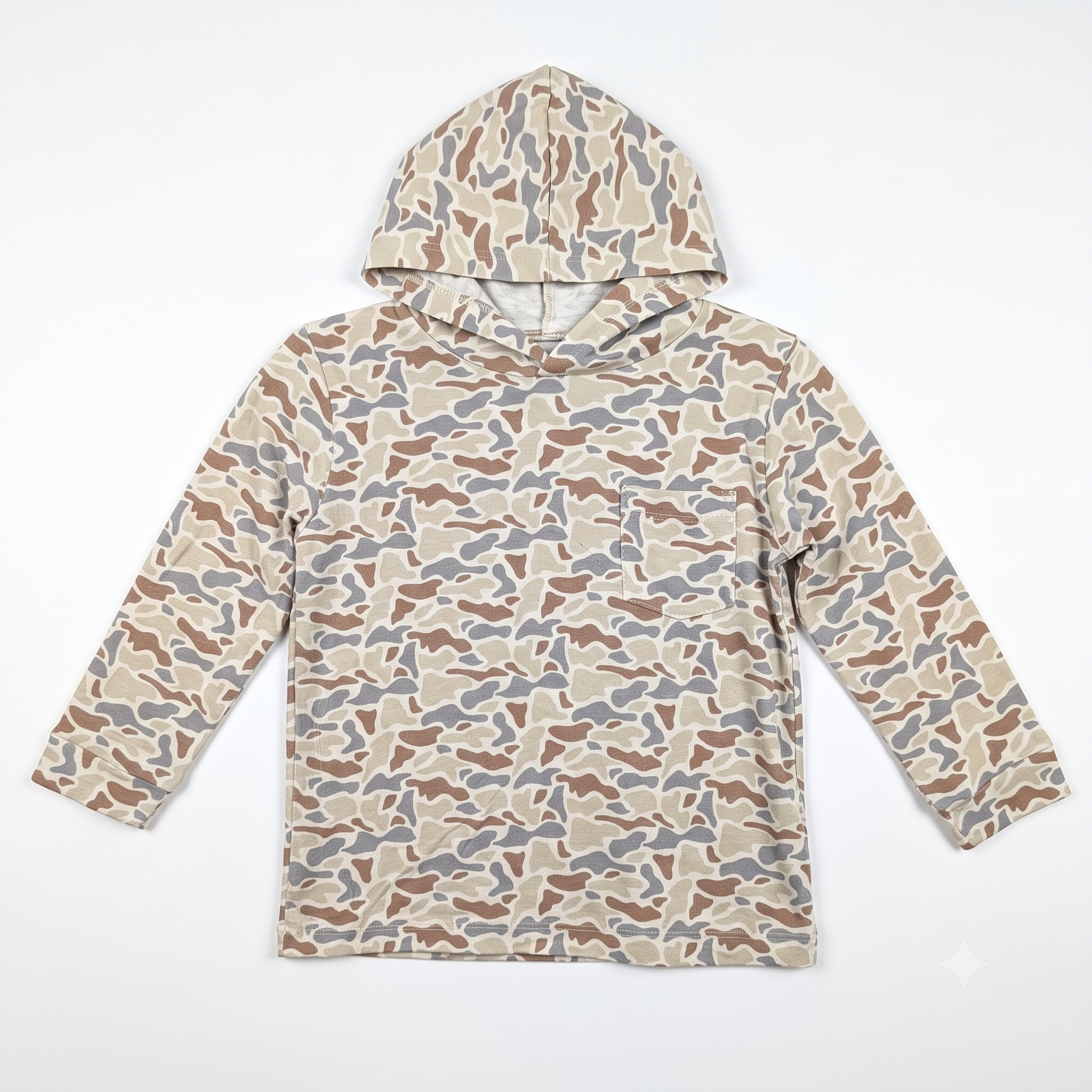Meripex Woodland Performance L/S Camo Hoodie