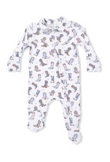 Angel Dear Baby Boy 2 Way Zipper Bamboo Footie