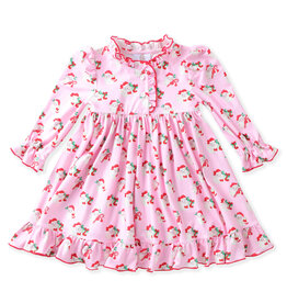 Swoon Baby Clothing Santa Face Ruffled Gown