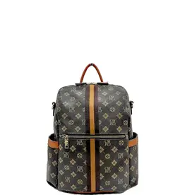 Suzie Bag Faux Leather Printed Backpack