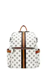 Suzie Bag Faux Leather Printed Backpack