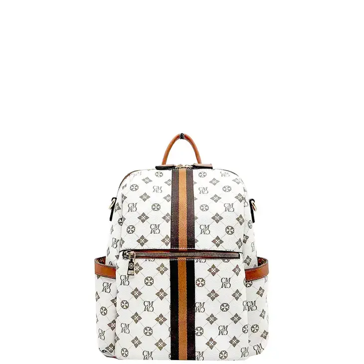 Suzie Bag Faux Leather Printed Backpack