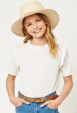 Hayden Girls Tween Ruffled Collar Knit Top