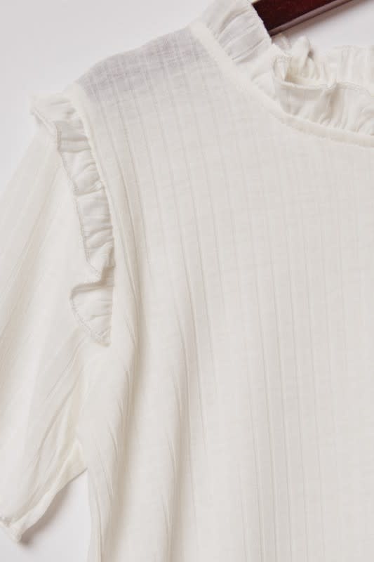 Hayden Girls Tween Ruffled Collar Knit Top