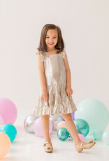 Isobella & Chloe Girl Shine Bright Grey Dress