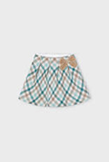 Mayoral Check Skirt w/Bow