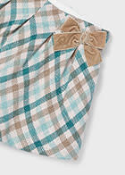 Mayoral Check Skirt w/Bow