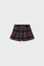 Mayoral Girl Tweed Plaid Shorts