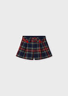 Mayoral Girl Tweed Plaid Shorts