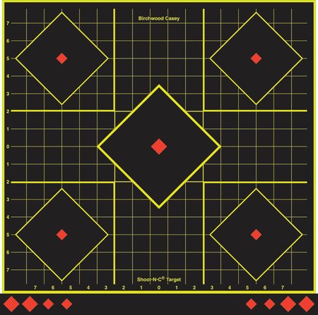 Birchwood Casey Birchwood Casey, Shoot-N-C Target, Sight-In, 17.75", 5 Targets