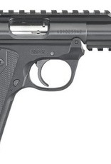 Ruger RUG Mark IV 22/45 Tactical .22 LR 4.4 Inch Threaded Barrel Adjustable Rear Sight Top and Bottom Picatinny Rails Polymer Frame