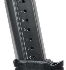 Springfield SAI XD-S Extended Magazine with Black Sleeve for Backstraps 1 and 2 9mm 9 Round