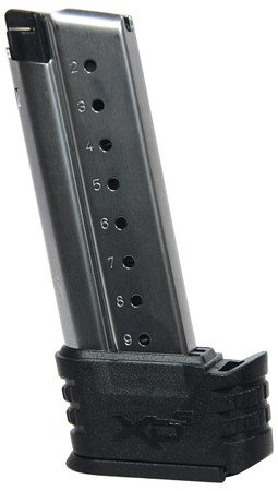 Springfield SAI XD-S Extended Magazine with Black Sleeve for Backstraps 1 and 2 9mm 9 Round