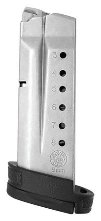 Smith and Wesson S&W Magazine for M&P Shield 9mm 8 Round Stainless