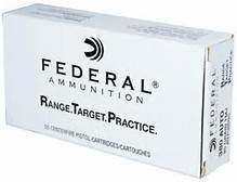 Federal Federal RTP38095 Range & Target 380 ACP 95 gr Full Metal Jacket (FMJ) 50 Per Box/20 Cs