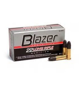 CCI Blazer Ammunition, Blazer, 22LR, High Velocity, 40 Grain, Lead, 50 Round Box