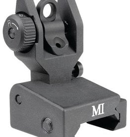 Midwest Industries Inc MWI Same Plane Flip-Up Rear Sight For AR Style Rifles