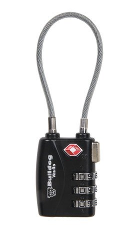 Bulldog BDC Dial TSA Lock with Steel Cable