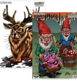 Birchwood Casey BWC Darkotic Combination Pack Snack Rabbit/Grounds Crew 12x18 Inch 8 Targets