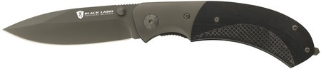 Black Label BRW Black Label Checkmate Folding Knife 3.5 Inch Spear Point Blade Black G-10 Handle Boxed
