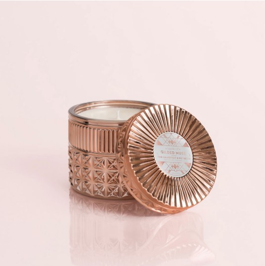 Capri Blue Pink Grapefruit & Proseco Gilded Faceted Jar