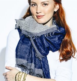 Denim Colored Scarf 20915