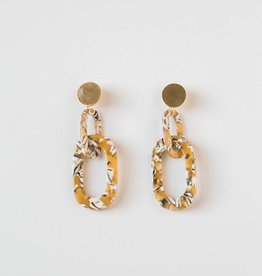 Acrylic Link Earrings in Sunshine Mix