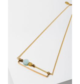 Vesper Necklace in Amazonite