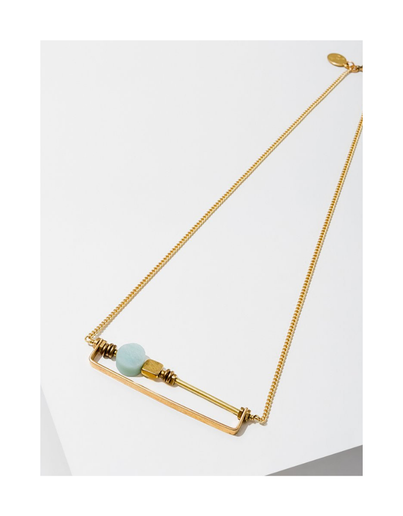 Vesper Necklace in Amazonite
