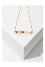 Vesper Necklace in Rose Quartz