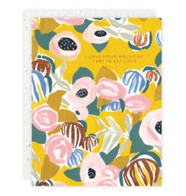 Seedlings Birthday Cake Card