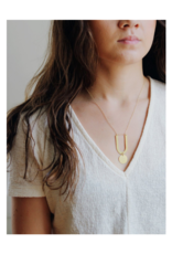 U-Circle Drop Necklace
