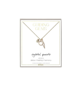 Clear Quartz Cluster Charm Necklace