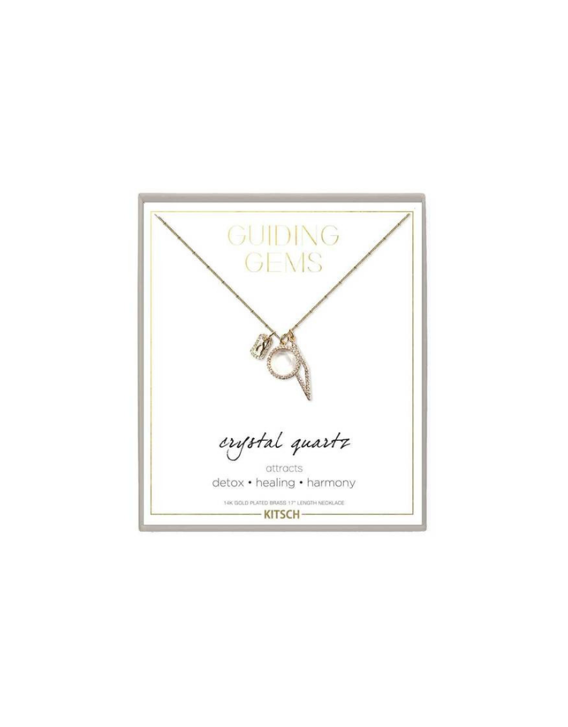 Clear Quartz Cluster Charm Necklace