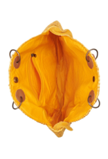 Jute Bucket Bag in Mustard