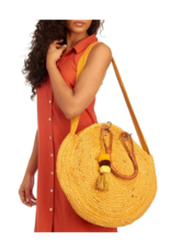 Jute Bucket Bag in Mustard
